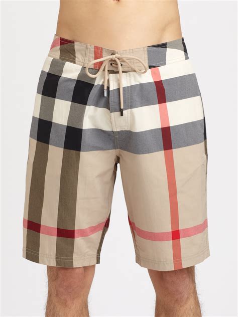 mens burberry swimming trunks|farfetch Burberry trunks.